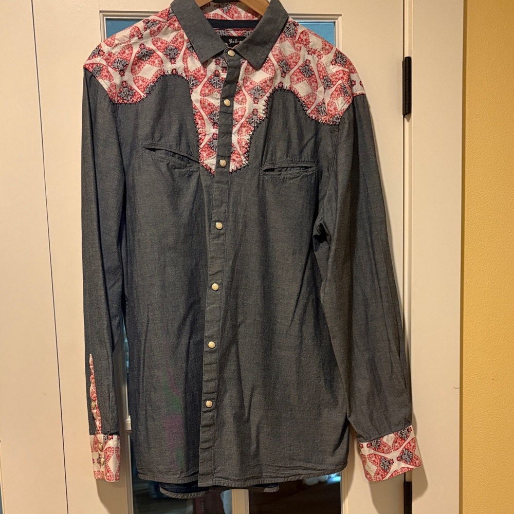 Rock Roll-n-Soul Western Shirt Men’s XL